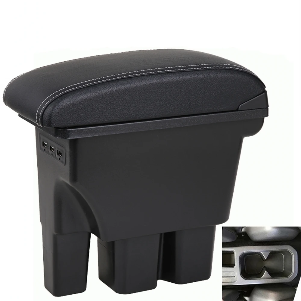 

For Suzuki JIMNY armrest box USB Charging heighten Double layer central Store content cup holder ashtray accessories 2019 2020