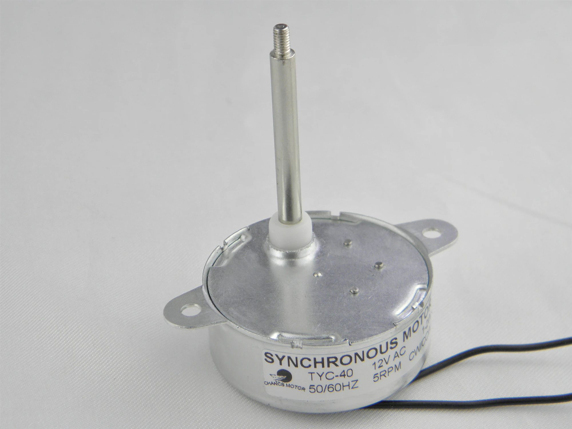 CHANCS 2PCS Gear Motor TYC-40 AC 12V Shaft 46mm CW/CCW  5RPM Micro Motor Reduction Gear Motor
