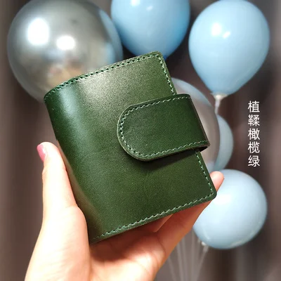 A8 Size First Layer Of Vegetable Tanned Leather Mini Loose Leaf Leather  Notepad Cute Pocket Hand Account  Notebook