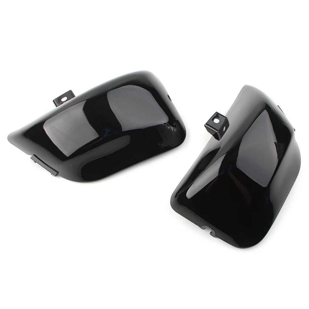 2Pcs Motorcycle ABS Fairing Side Battery Cover Protective Guard for Yamaha Virago 400 500 535 XV400 XV500 XV535 Gloss Black