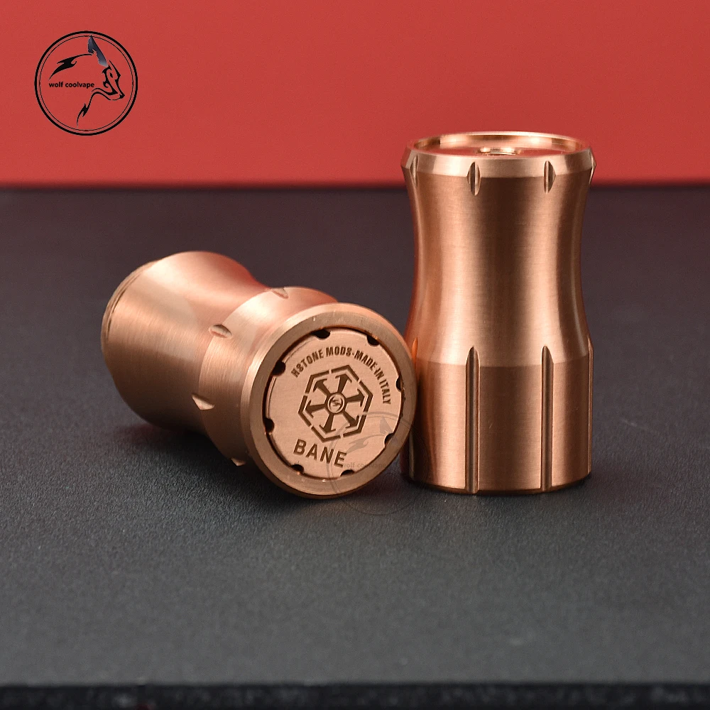HStone Bane Đổi Cơ Bản Mod 18650 Pin Đỏ Chất Liệu Đồng Cơ Khí Ống Giác Hơi Vape Cho Coilturd Một RDA