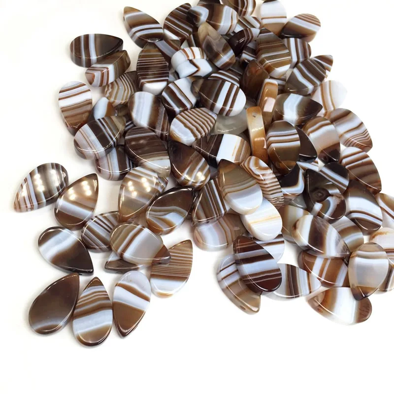 Drop Shape Coffee Color Natural Botswana Agate drop beads Suitable for making earrings, necklaces and bracelets Onyx