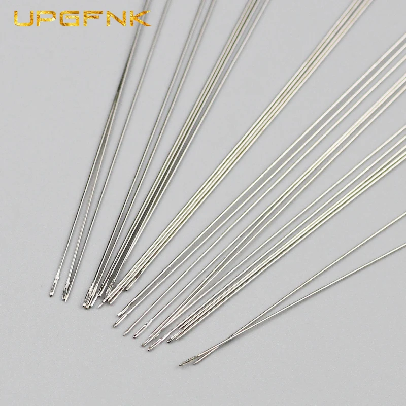 UPGFNK 30PCS Stainless Steel Beading Needles For beads Jewelry Making Threading String Cord Tool Pins Household Sewing DIY