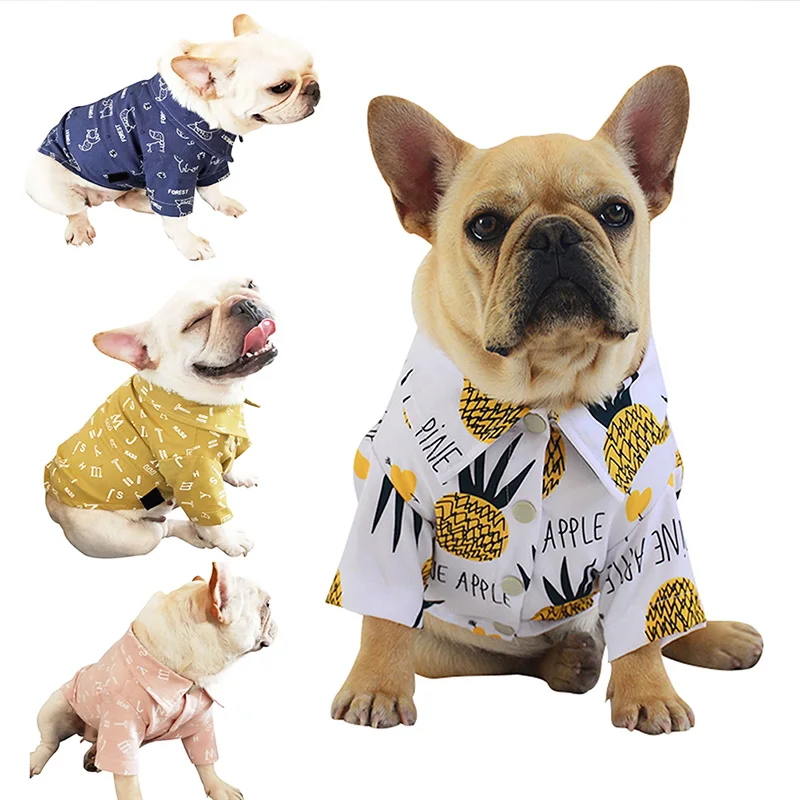 S-3XL Pet Dog Clothes Pajama Shirt Spring Summer Clothers For Dogs Cool Shirt Breathable Soft Cute Summer Pet Dogs Oufit Clothes