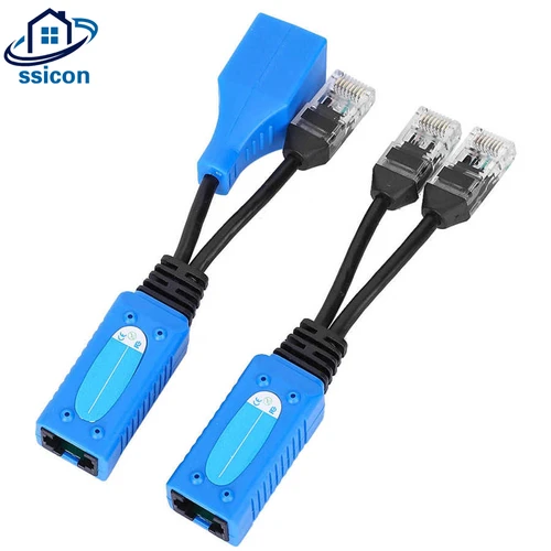 Kit de cables uPOE, combinador divisor RJ45, Cable adaptador CCTV POE, Cable de alimentación pasivo para cámara IP