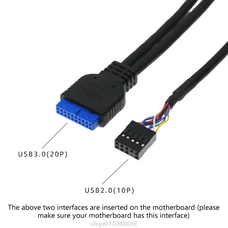 Front Case Panel USB3.0+USB3.0+H D Audio Jack Ports I/O Board+Internal Wire A05 21 Dropship