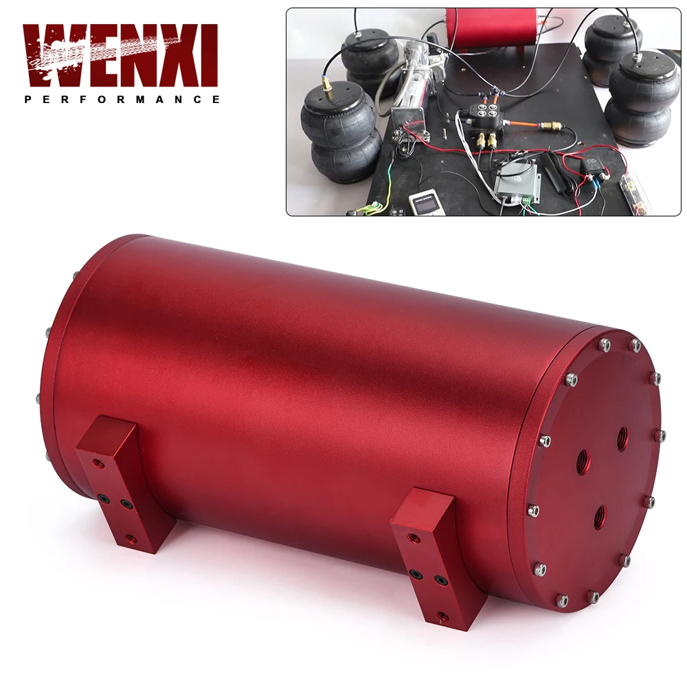 

1.2 Gallon Removable 200 PSI Air Tank Bag Onboard System Portable Electric 6 Port For Trailer Boat Auto Air Lift Suspension
