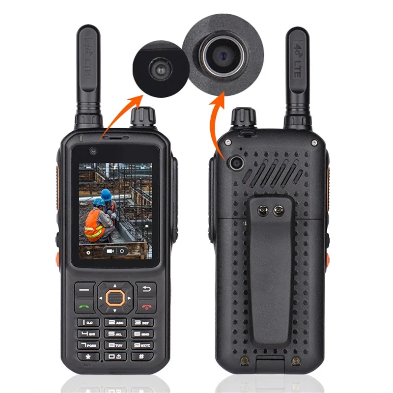 CAMORO T320 Zello Radio 4G LTE Network Walkie Talkie, 50km,100 km, ricetrasmettitore POC Android, Dual SIM Card,Smart Phone per la caccia