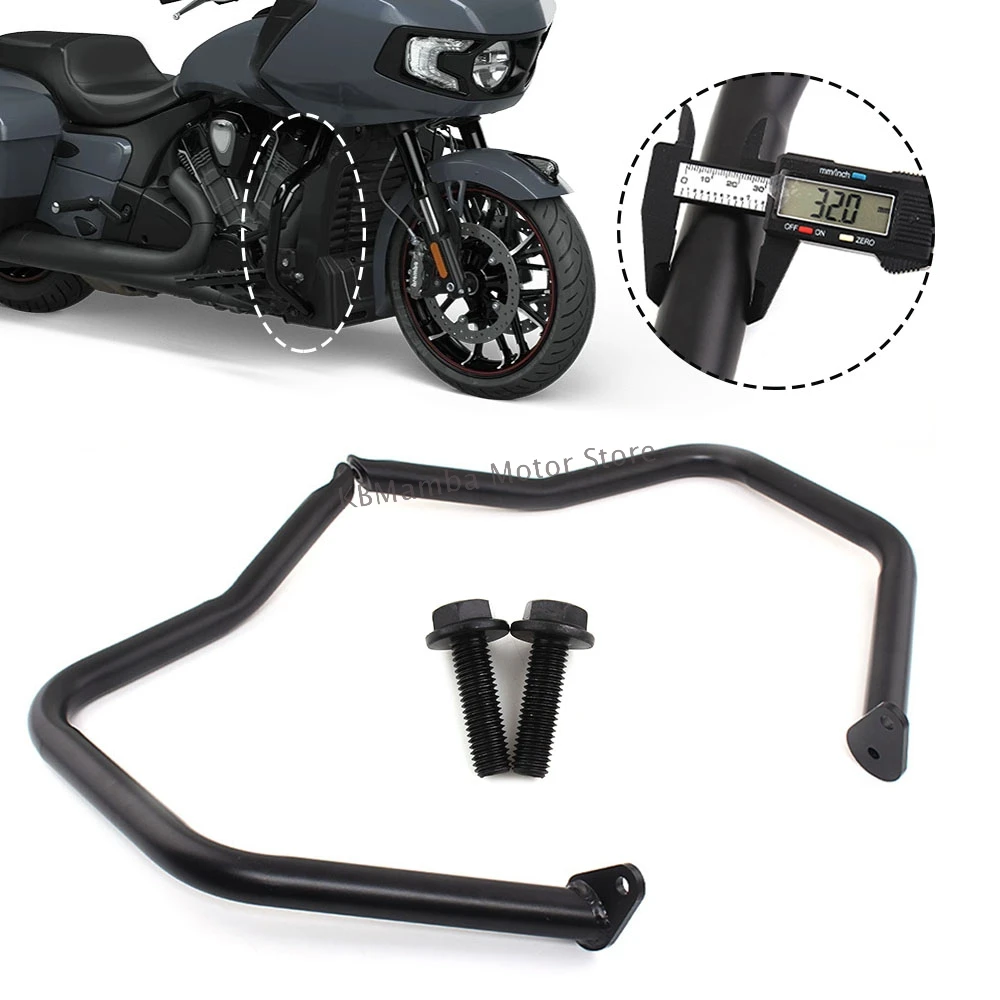 

Motorcycle Front Engine Guard For Indian Challenger Dark Horse Limited 2020-2021 Highway Bars Crash Bar Tube Steel Rust-Proof