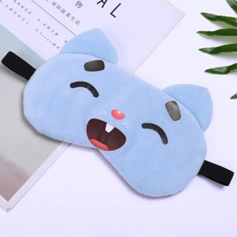 Eyepatch Cute Cotton Cartoon Eye Cover Sleeping Mask Creative Funny Sleep Mask Travel Relax Eye Band Sleeping Aid Kids Blindfold