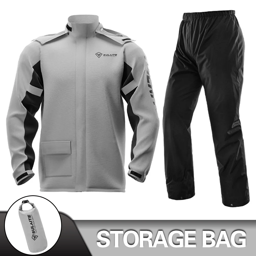 Motorrad Regenmantel Wasserdicht 100% Motorrad Fahrer Regenmantel Anzug Moto Regenmantel Regen Mantel Jacke Hosen Biker Regen Set Männer Frauen