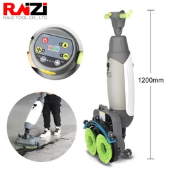 Raizi Mini Floor Scrubber with Battery Multifunctional Dual Brush Hotel Restaurant Industrial 110/220v Floor Cleaning Machine