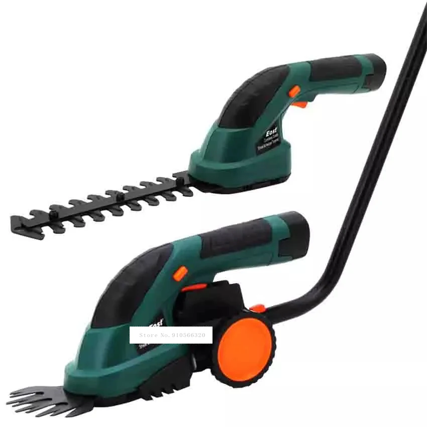 Multi-function Rechargeable Grass Cutting / Pruning Machine Electric Lawn Mower Hedge Trimmer ET1502 1000 / MIN 7.2V 3-5 Hours