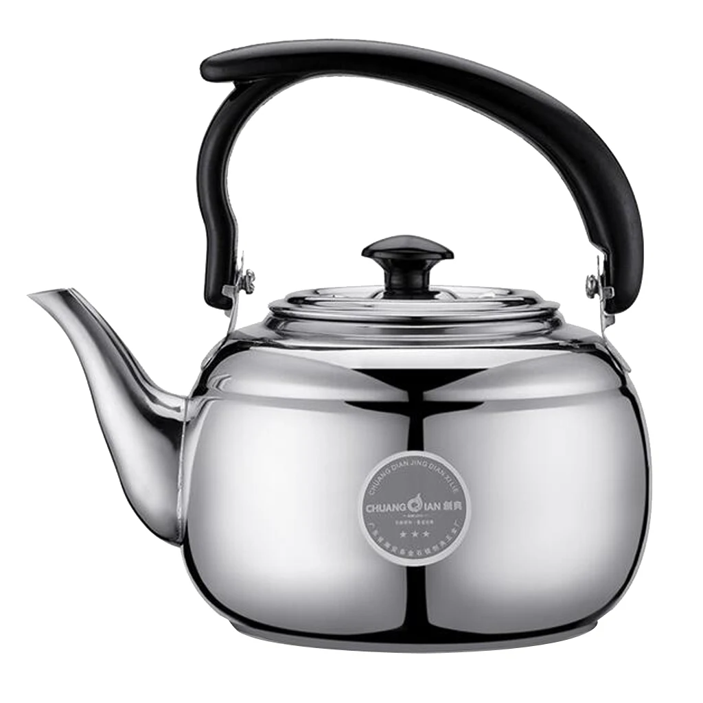 1L Stove Top Kettles Teapot with Comfortable Insulated Handle Stainless Steel Teapot