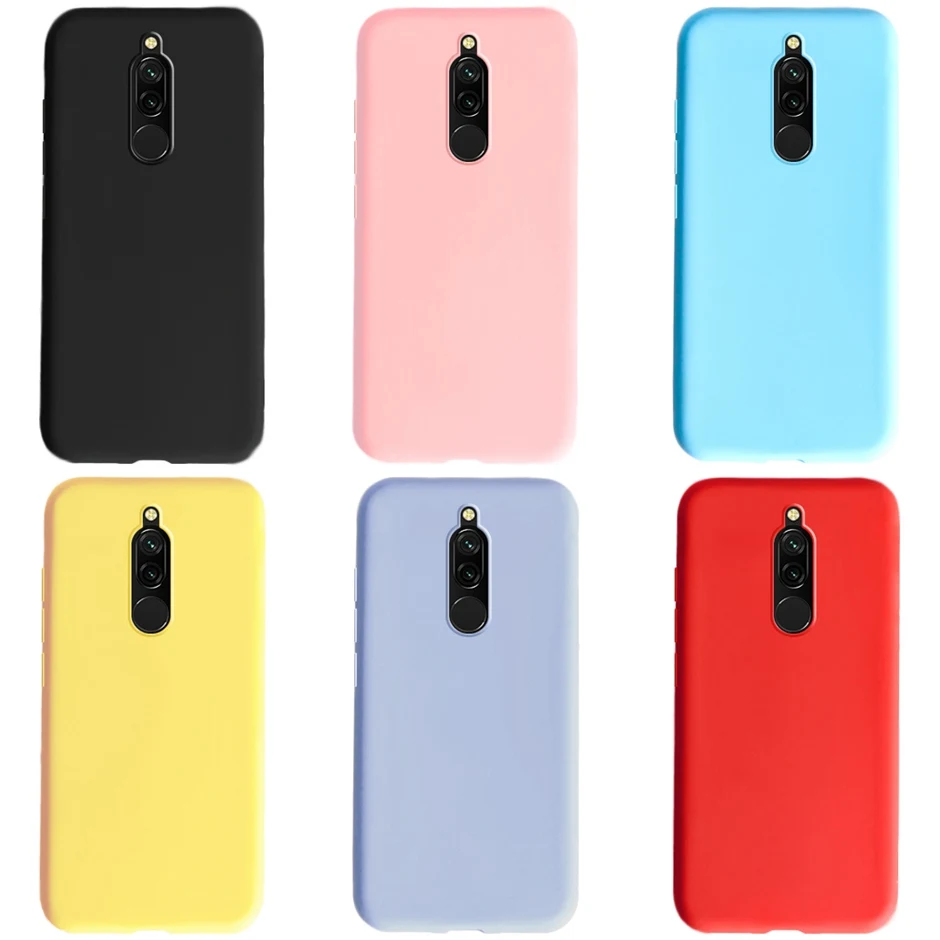For Xiaomi Redmi 8 Case Silicone Candy Color Phone Case For Xiaomi Redmi 8 Cover Redmi 8 Soft TPU Cover Case Capa