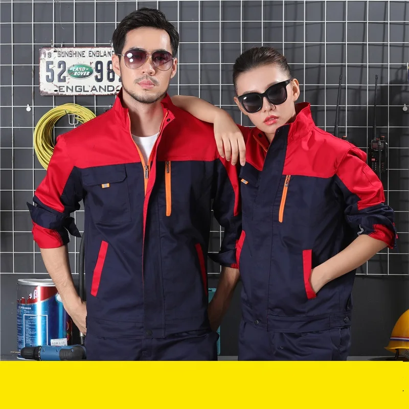 2025hoge kwaliteit lente herfst lange mouwen werk overall werkpak mannelijke fabriek auto reparatie mechanische werkkleding voor mannen