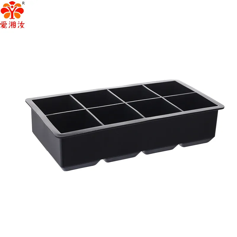 Aixiangru Ice Mold Silicone With Lid Ice Cube Tray Maker Bar Tools Summer Kitchen Accessories 4/6/8/15 Grid Black