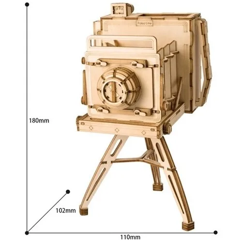 Robotime 3D Wooden Puzzle Vintage Camera