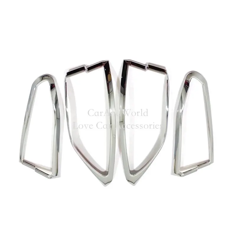 أسود كروم الخلفي جذوع ضوء الإطار حامي غطاء الذيل مصباح الزخارف مقبلات السيارة اكسسوارات لتويوتا كورولا كروس 2021-2025