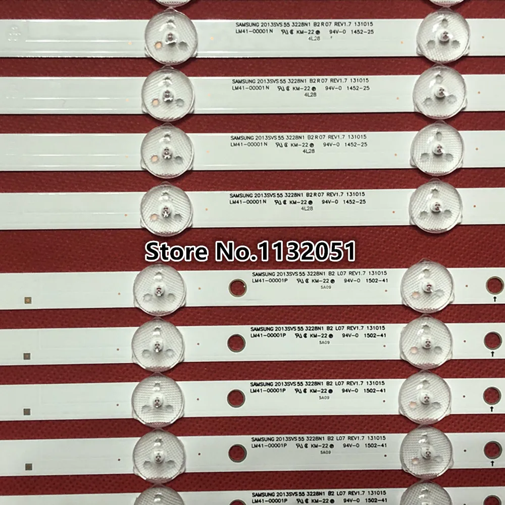 10 Buah Strip Lampu Latar LED untuk UN55H6103 UN55J620DAF UN55J6201 UN55J6200 UN55FH6330 UE55H6203 UN55FH6030 D3GE-550SMA-R1 550mb-s0