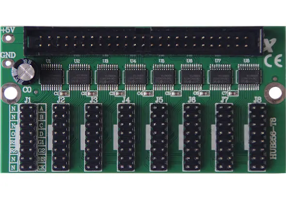 Onbon HUB256-T8 وحدة واحدة مزدوجة اللون T8 و T12 واجهة العمل مع BX سلسلة لوحة إعلانات بإضاءة ليد بطاقة التحكم في العرض