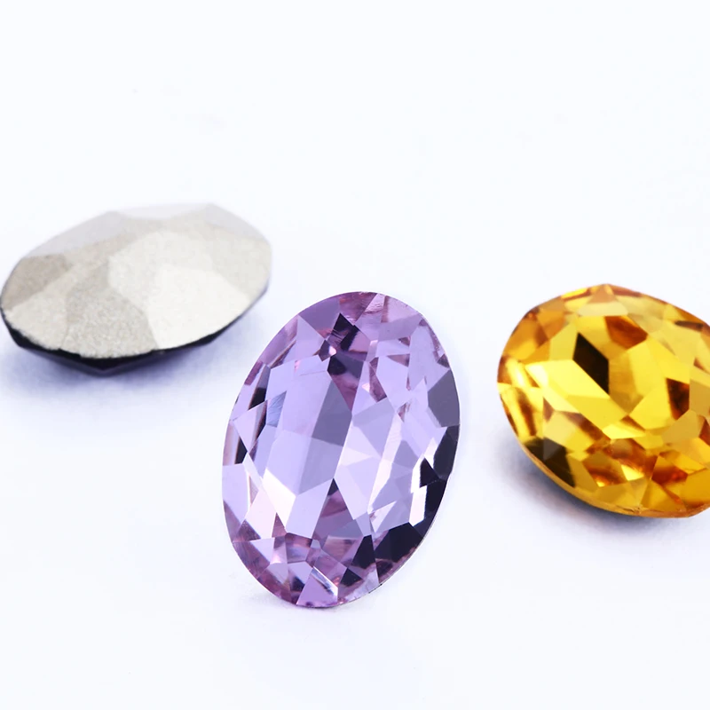 High Quailty Fancy Oval Crystal Rhinestone Loose Beads Sew On Rhinestone DIY Jewelry Making Clothing Accessories Rhinestone