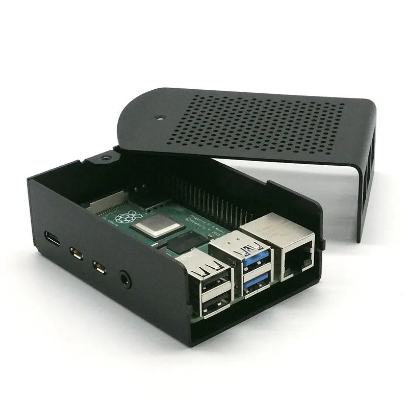 Корпус для Raspberry Pi 4 из алюминиевого сплава с подвесным кронштейном