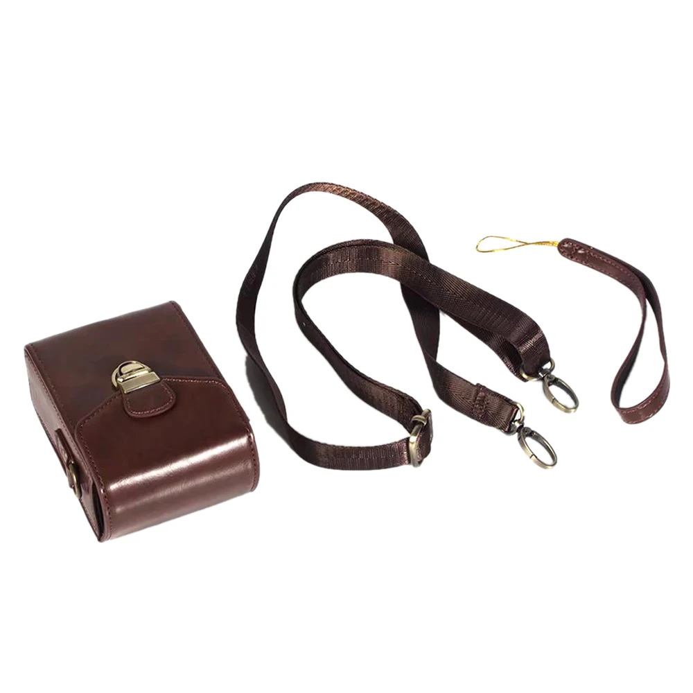 Bolsa para câmera capa de couro pu para canon powershot g9x ii g7x mark ii iii sx740 sx730 sx720 sx710 sx700 sx620 sx610 sx600 hs