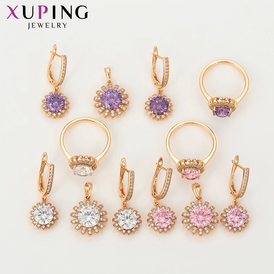 Xuping Fashion Temperament Set for Girl Women Sweet Jewelry Sets Gift 63085