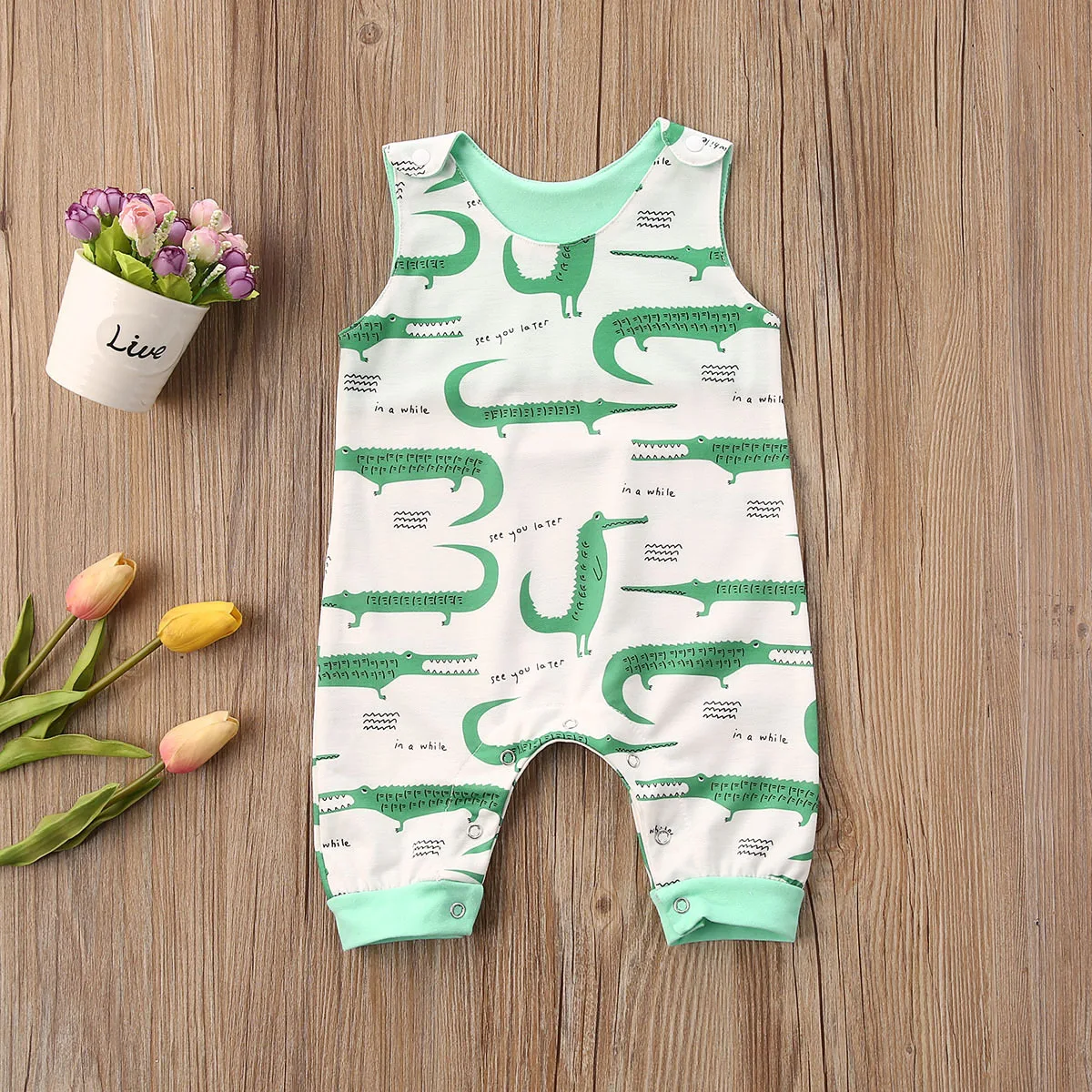 Cartoon Cotton Baby Romper 4