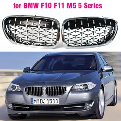 Car Front Sport Grill Kidney Grilles Grill Diamond For BMW 5 Series F10 F11 520i 523i 525i 530i 535i 2010 -2014