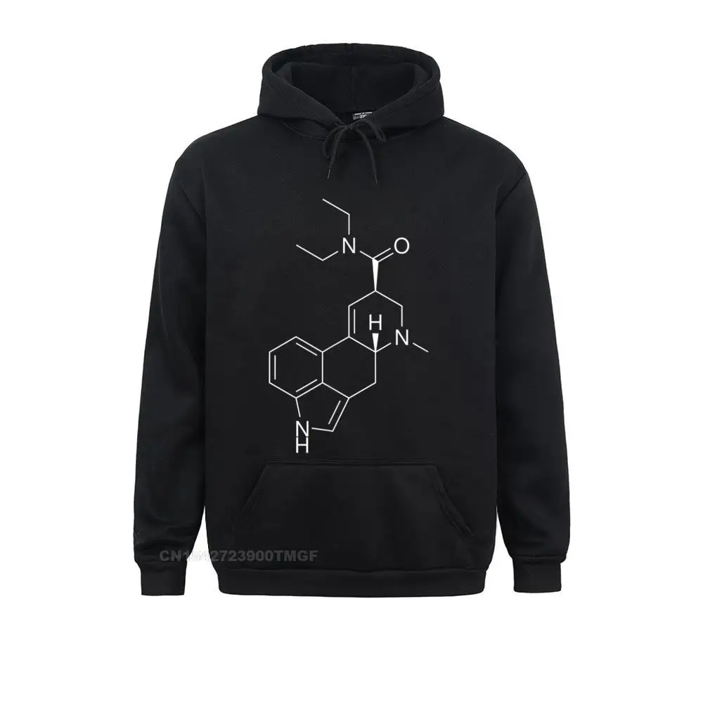 LSD Molecule Oversized Hoodie Sweatshirts for Men Print Summer/Autumn Hoodies Long Sleeve Family Crazy Hoods