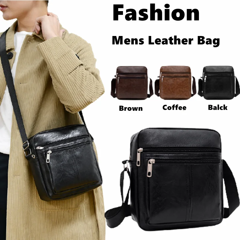 2022 Men\'s Leather Shoulder Bags Vintage Genuine for Men Messenger Bag Men Leather Designer Men\'s Cross Sling Bags Male Handbag