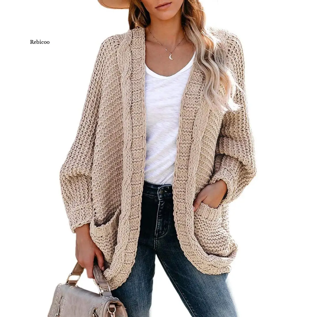 

Women Knit Sweater Female Casual Long Sleeve Solid Cardigan Knitted Sweaters Coat Femme Autumn Winter Warm Clothes New