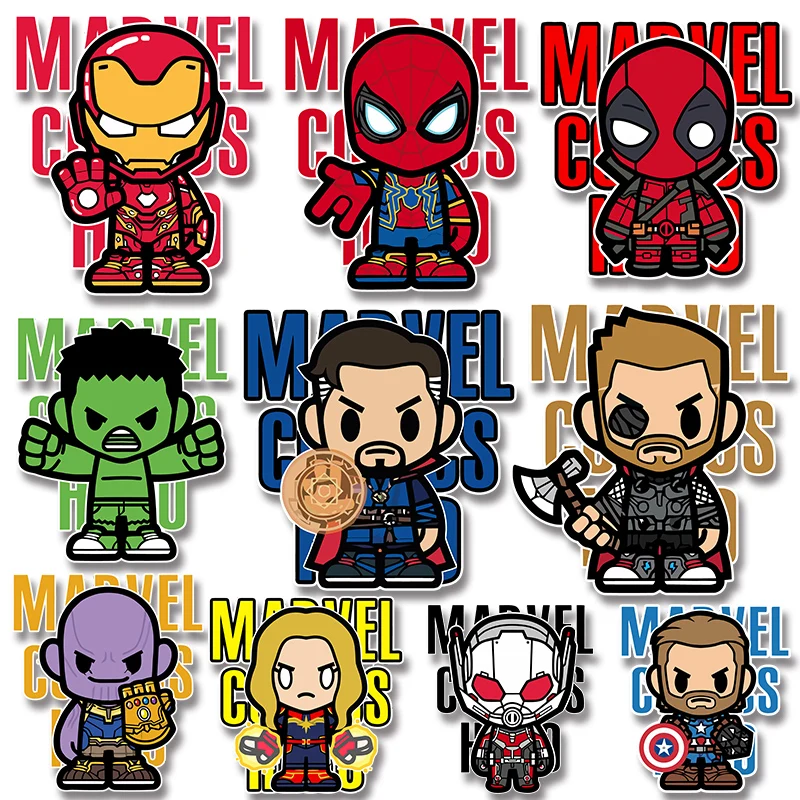 Super Hero The Avengers DIY Appliques Patches for clothing Thermal transfer printing Heat Vinyl Ironing Stickers Decor