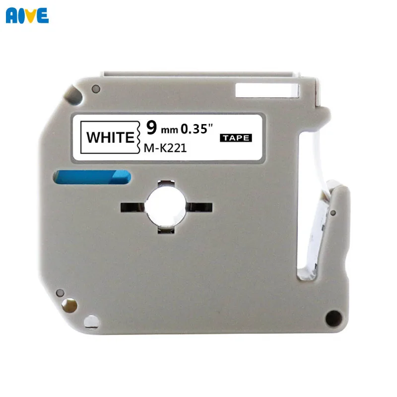 Aive M-K221 MK221 MK-221 Compatible brother P-touch PT-65 PT-90 Thermal Label Printer laminated strong adhesive Label Tape MK621