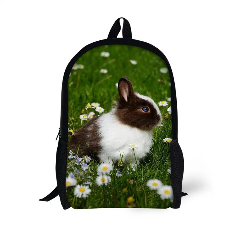 Sac à dos lapin mignon pour enfants filles, cartable pour tout-petits et adolescents, sacs quotidiens, cadeaux sur mesure