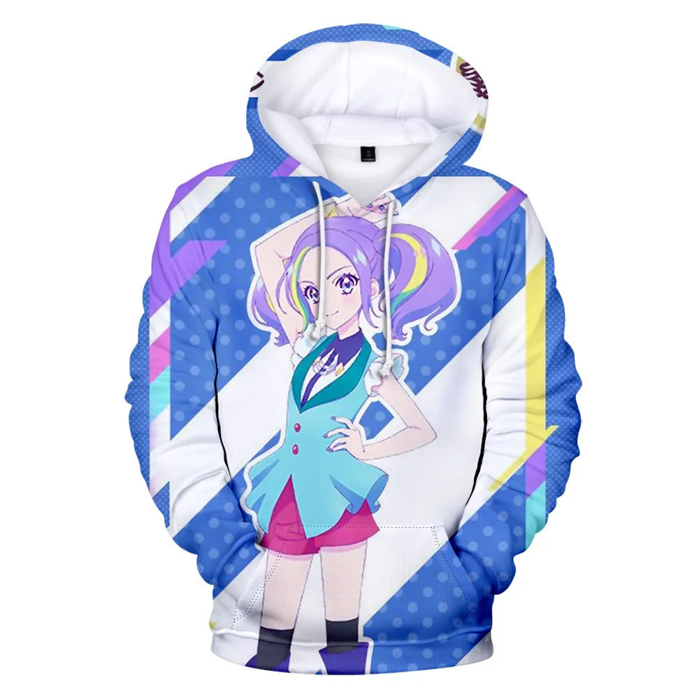 2021 Autumn Winter Sweatshirts Aikatsu 3D Digital Printing Hoodies Men/Women Fashion Streetwear Hoodie Casual Pullover Clothes