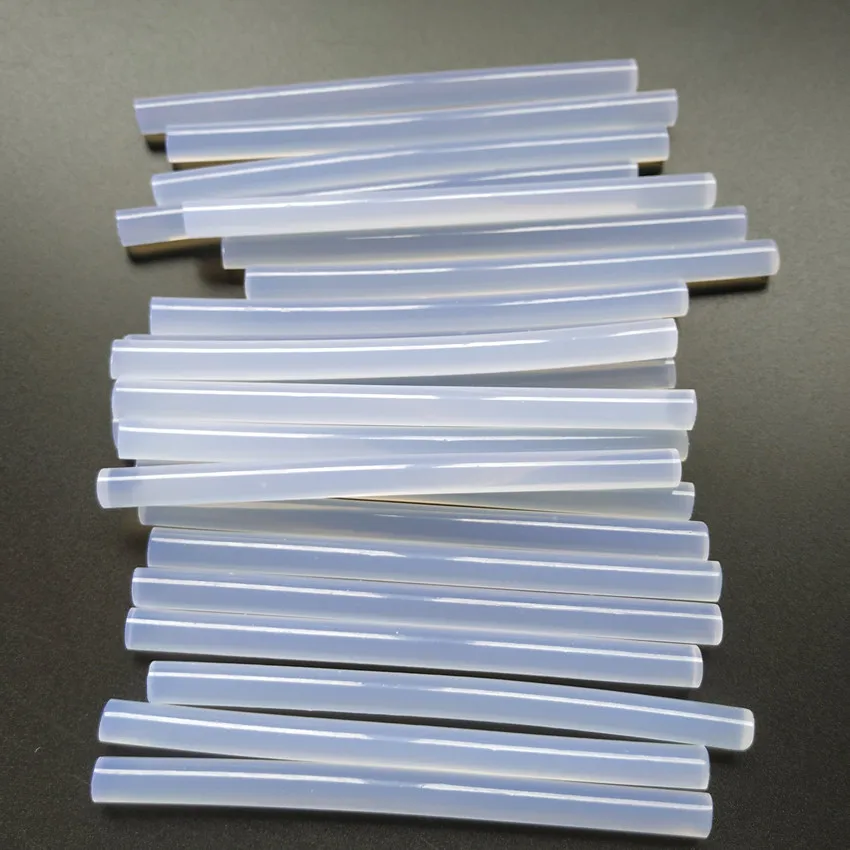 50 Pieces Hot melt adhesive Transparent 7x100mm glue stick silicone High viscosity Strengthen stickiness