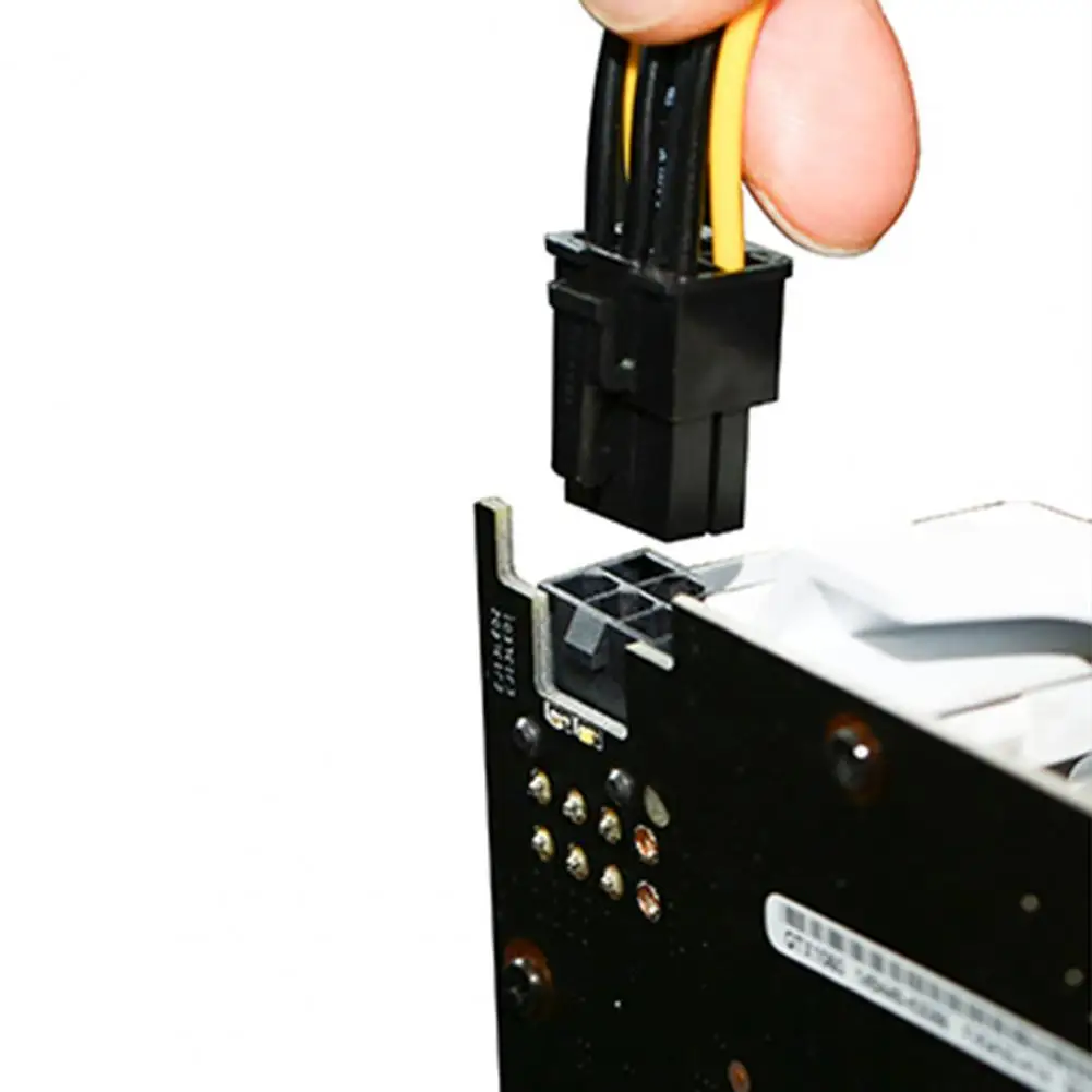 Power Cable Portable 6Pin to 8Pin 22cm Graphics Card Power Data Cord Splitter for Computer PC