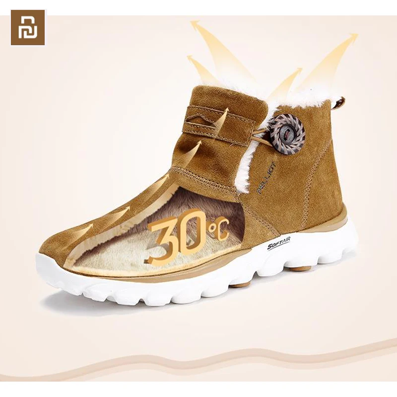 

Winter outdoor waterproof snow boots men and women non-slip wear-resistant boots warm casual shoes plus velvet shoes