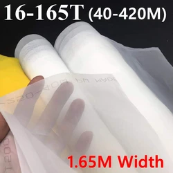1M x 1.65M Width 40-420 Mesh Silk Screen Printing Fabric White Polyester Screen Printing Mesh for Printed Circuit Boards