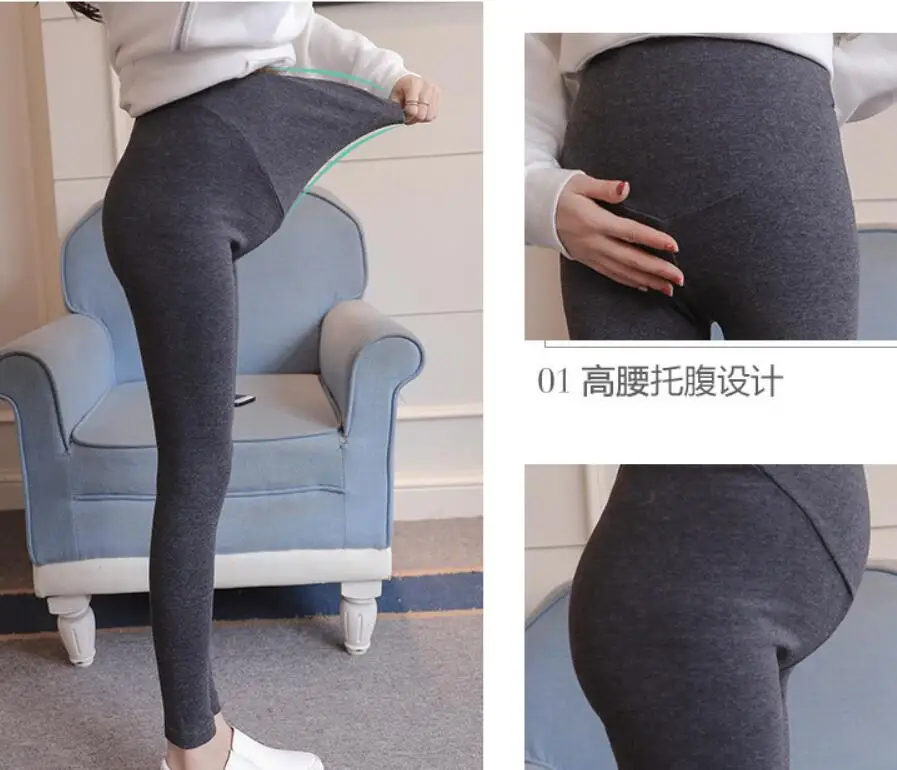 Schwangere Frauen Hosen Hosen Kleine Katze Leggings Schwangere Magen Aufzug Hosen Stretch Füße Hosen Frühjahr und Herbst