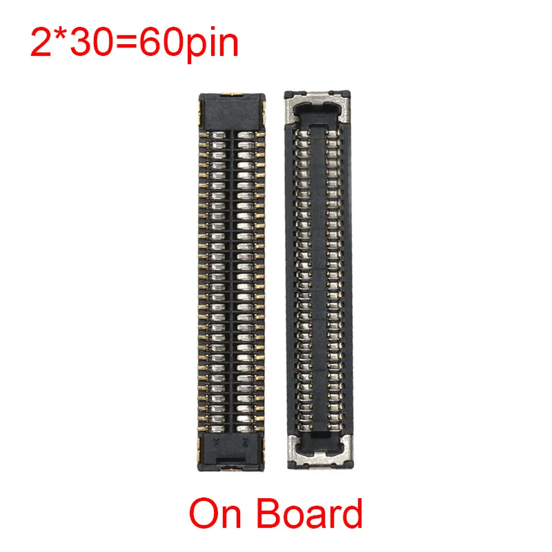 2Pcs 60 Pin LCD Screen Display Flex FPC Connector Plug On Board For Huawei P20Pro/Mate20 Pro/MATE 20 RS/Mate 20Pro/P20 Pro