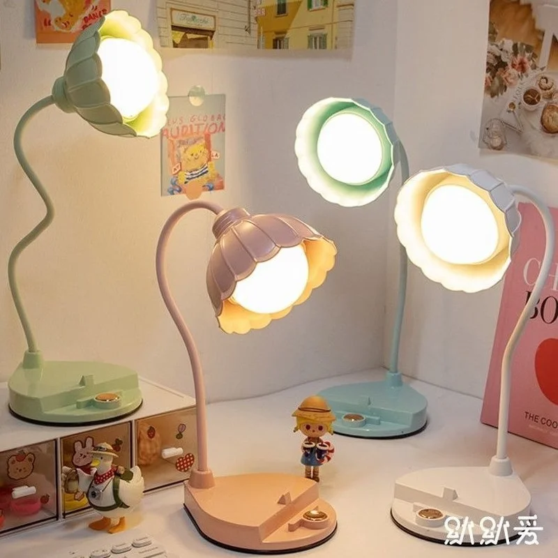 

Table lamp eye protection study bedroom bedside lamp dormitory nightlight students write homework ins girl girls room table lamp