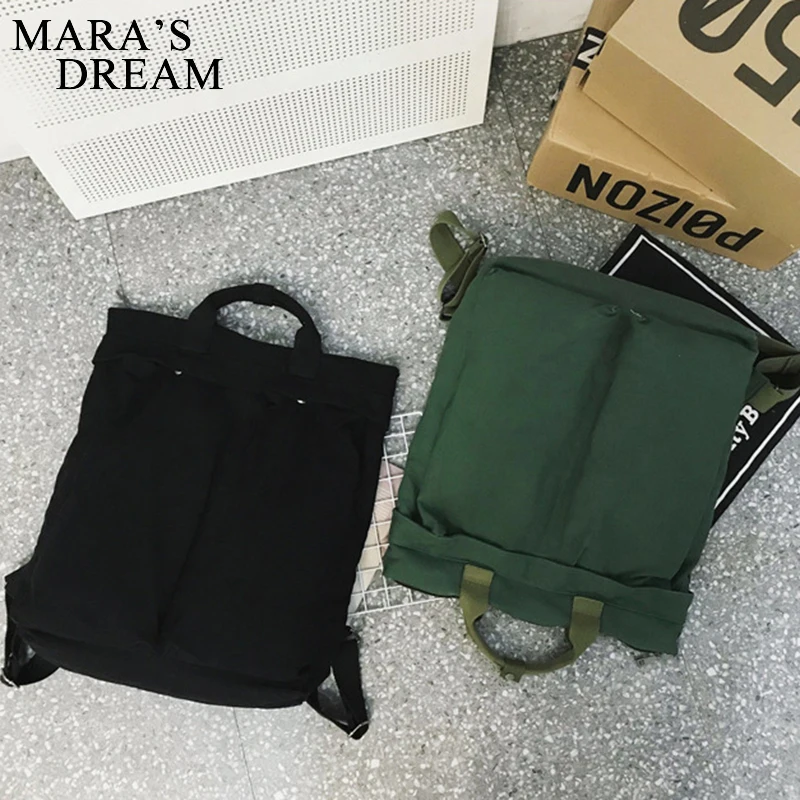 Mara-mochilas Dream para mujer, mochila Retro de lona para mujer, mochilas escolares de moda, mochilas de viaje verdes de gran capacidad