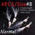 4 piezas Talla 8 Normal