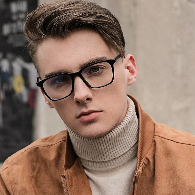 2021 Men Vintage TR90 Square Frame Myopia Eyeglasses Women Optical Prescription Glasses Eyewear -1.25 -2.25 -2.75 -3.25 -3.75