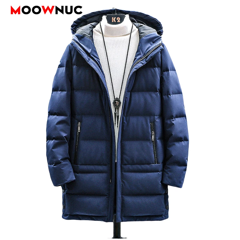 Men's Fashion Parkas Overcoat Windbreaker Male Casual Winter Jacket Thick Classic Windproof Long Sleeve 2021 New Business Hombre