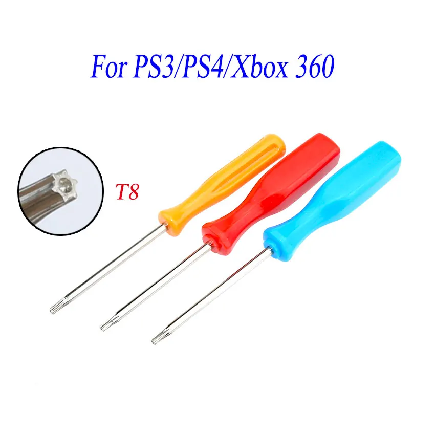 

50PCS Security Screwdriver For Xbox 360/ PS3/ PS4 Tamperproof Hole Repairing Opening Tool Screw Driver Torx T8